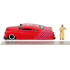 Miniatura coche Creepshow Mercury rojo con figura de The Creep a escala 1/24 Jada Toys