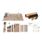 Miniatura nanoescenario Fast & Furious escena tren con coches a escala Jada