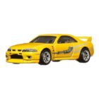 Miniatura coche Fast & Furious Nissan Skyline GT-R amarillo Leon a escala 1/64 Hot Wheels