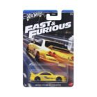Miniatura coche Fast & Furious Nissan Skyline GT-R amarillo Leon a escala 1/64 Hot Wheels