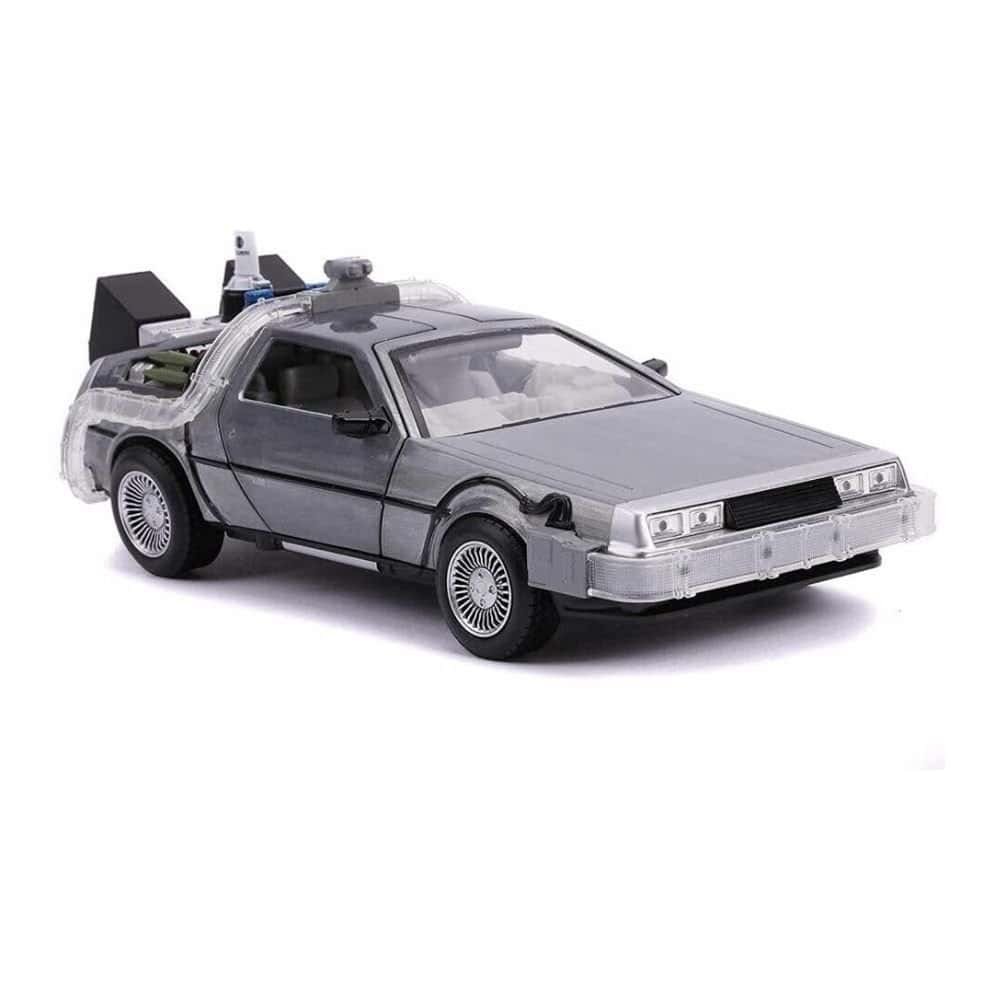 Miniatura Regreso al futuro 2 DeLorean d coche a escala 1/24 Jada
