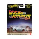 Miniatura coche DeLorean Regreso al futuro 3 a escala 1/64 Hot Wheels