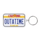 Llavero Regreso al futuro matrícula OUTATIME DeLorean