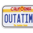 Llavero Regreso al futuro matrícula OUTATIME DeLorean