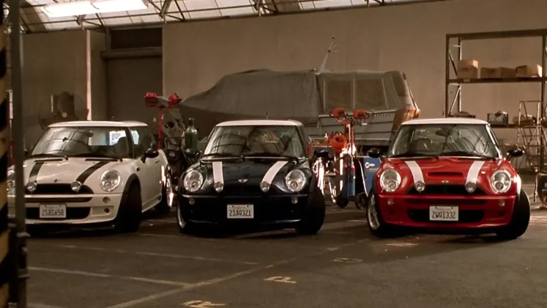 Coches Mini Cooper en la película The Italian Job 2003