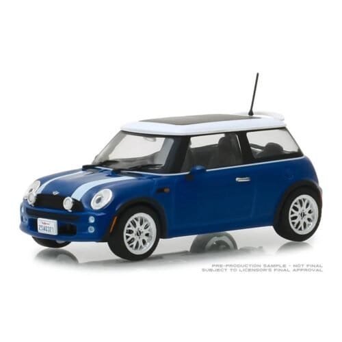 Miniatura coche The Italian Job Mini Cooper azul a escala 1/43 Greenlight