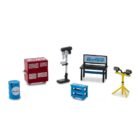 Miniatura Un chapuzas en casa conjunto de herramientas garaje a escala 1/64 Greenlight