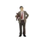 Figura de Mr. Bean en miniatura con su osito Teddy interpretado por Rowan Atkinson pintada a mano escala 1/43 de Cartrix