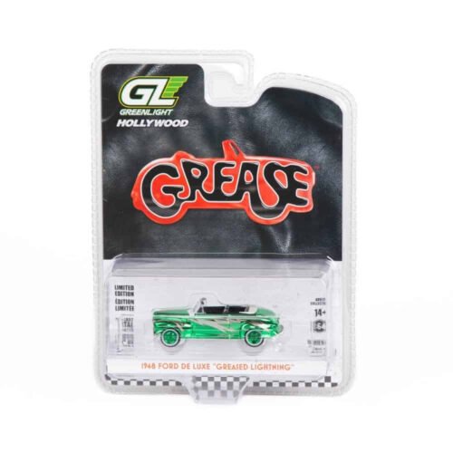 Miniatura coche Grease Greased Lightning Ford De Luxe a escala 1/64 Greenlight Green Machine