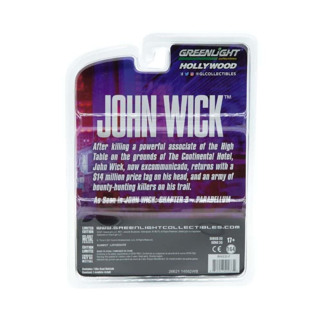 Miniatura coche John Wick 3 Checker Motors Taxi Marathon A11 1974 a escala 1/64 Greenlight Green Machine