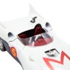 Coche miniatura Mach 5 de Speed Racer fabricado por Audix a escala 1/18 en aluminio con gadgets funcionales