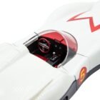 Coche miniatura Mach 5 de Speed Racer fabricado por Audix a escala 1/18 en aluminio con gadgets funcionales