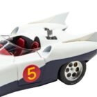 Coche miniatura Mach 5 de Speed Racer fabricado por Audix a escala 1/18 en aluminio con gadgets funcionales