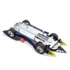 Coche miniatura Mach 5 de Speed Racer fabricado por Audix a escala 1/18 en aluminio con gadgets funcionales