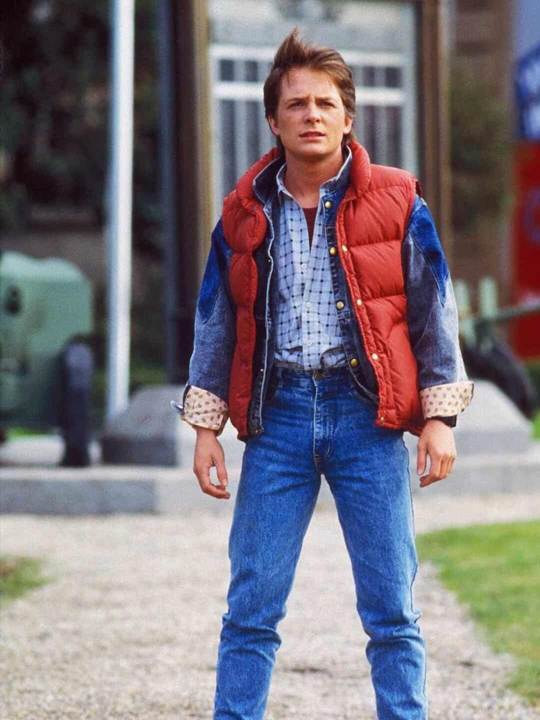 Marty McFly de Regreso al Futuro interpretado por Michael J. Fox