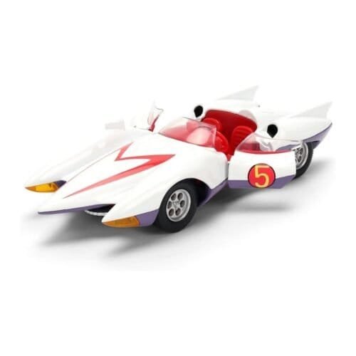 Coche en miniatura Mach 5 blanco de Speed Racer Jada Toys escala 1/32 con puertas abiertas