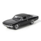 Coche en miniatura negro Dodge Charger de la película Bullitt a escala 1/64 Greenlight