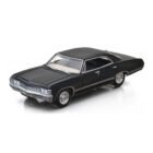 Coche en miniatura negro Chevrolet Impala 1967 de Supernatural a escala 1/64 Greenlight