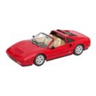 Coche en miniatura Ferrari 328 GTS 1985 descapotable rojo de la película Superdetective en Hollywood 2 a escala 1/18 fabricado por KK Scale.