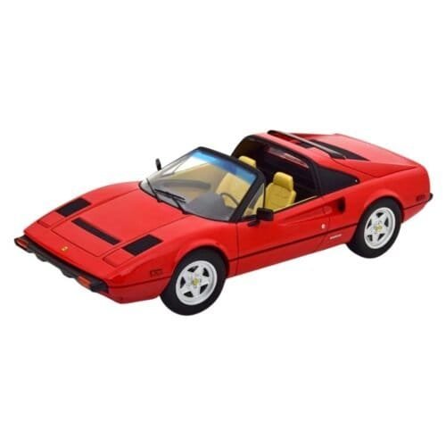 Coche en miniatura Ferrari 308 GTS 1980 color rojo de la serie Magnum P.I. a escala 1/18 fabricado por Norev.