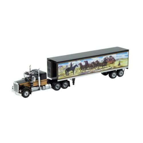 Camión en miniatura Kenworth W900 color marrón y dorado de la película Smokey and the Bandit a escala 1/43 fabricado por Werk.