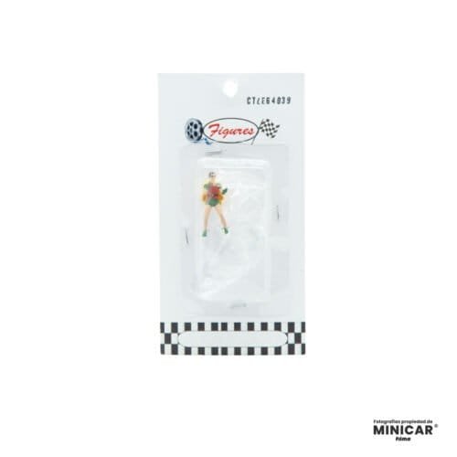 Figura en miniatura de Robin vistiendo su clásico antifaz y capa amarilla de la serie de televisión Batman de 1966 a escala 1/64 fabricada por Cartrix.