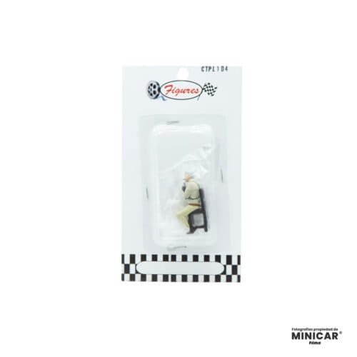 Figura en miniatura del Coronel Hannibal Smith fumando un puro de la serie El Equipo A a escala 1/43 fabricada por Cartrix.